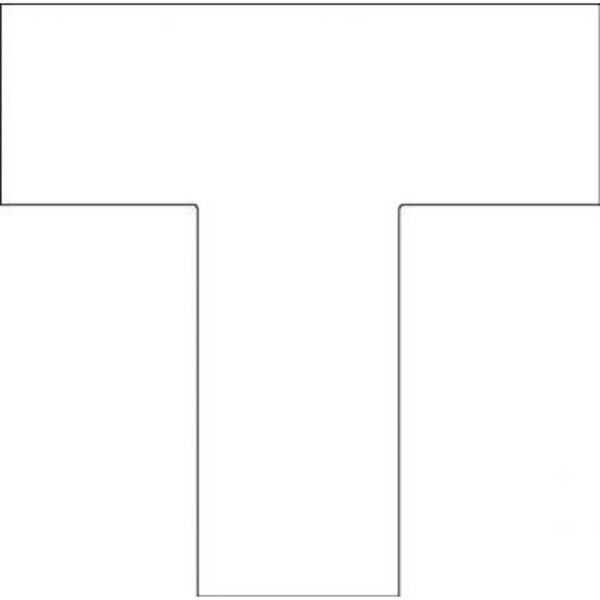 Accuform DURABLE MARKING SHAPES TCORNER ROUNDED PTE230WT PTE230WT